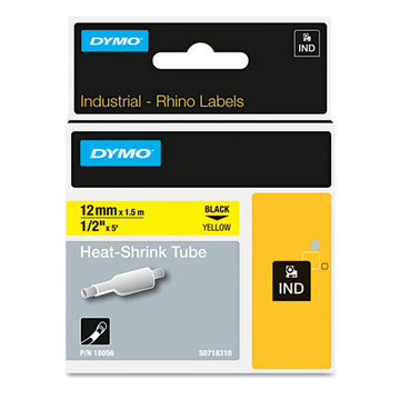 DYMO® Rhino Permanent Vinyl Industrial Label Tape, 0.75" X 18 Ft, White-black Print freeshipping - TVN Wholesale